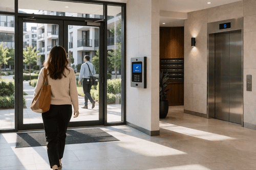 strata building security in residential apartment complex